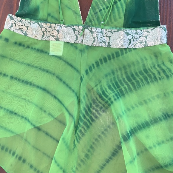 Marciano sheer asymmetric zip back top - Picture 4 of 5